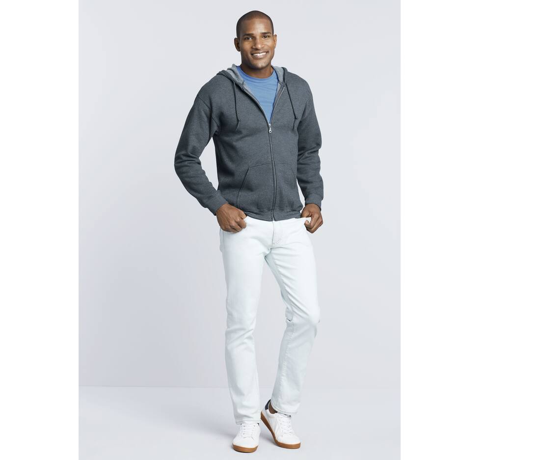 Sudadera capucha cremallera Heavyblend - G18600 (293.09)