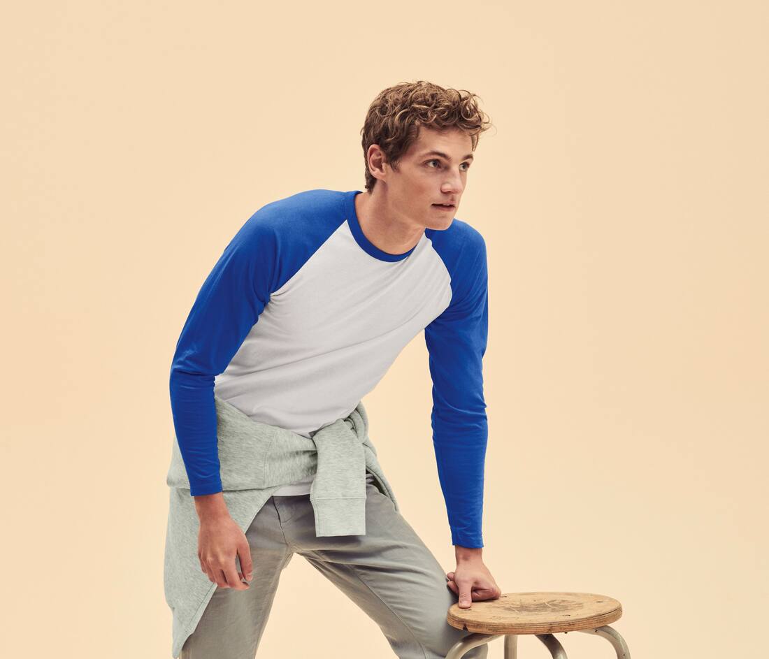 Valueweight Long Sleeve Baseball T - 61-028-0(116.01)