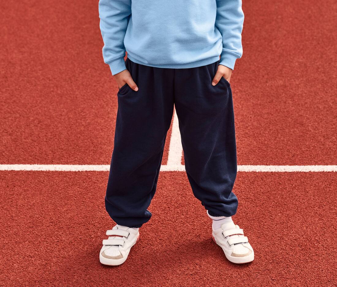 Kids` Classic Elasticated Cuff Jog Pants - 64-051-0(248.01)