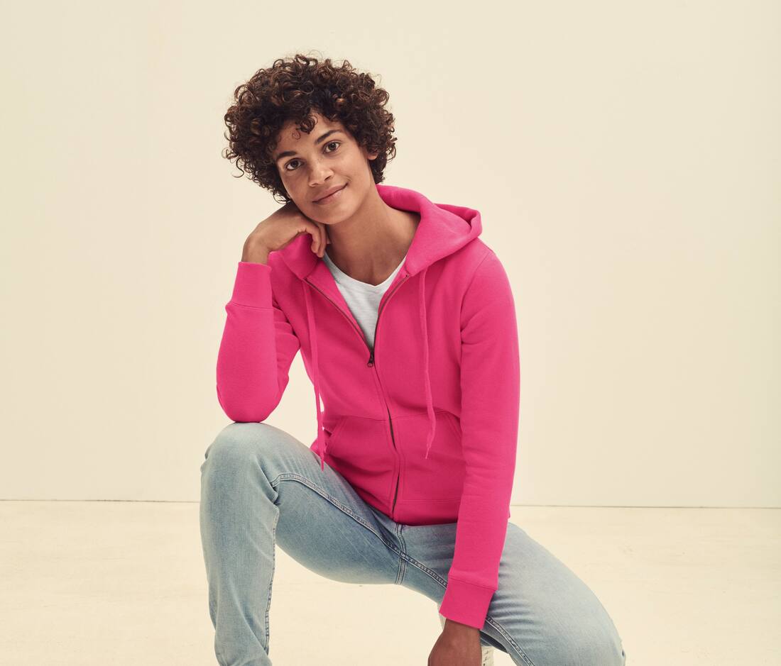Premium Hooded Sweat Jacket Lady-Fit - 62-118-0(254.01)