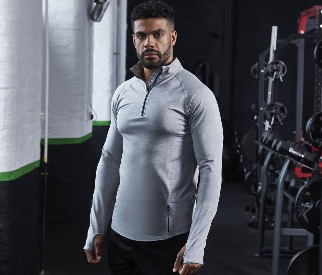 Camiseta deportiva con cuello con cremallera - JC030