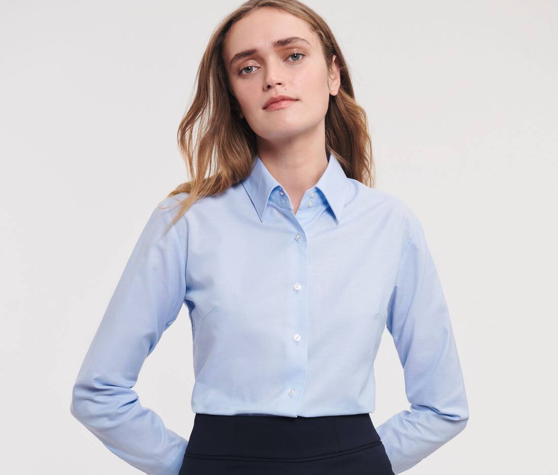 Ladies` Classic Oxford Shirt LS - R-932F-0(702.00)