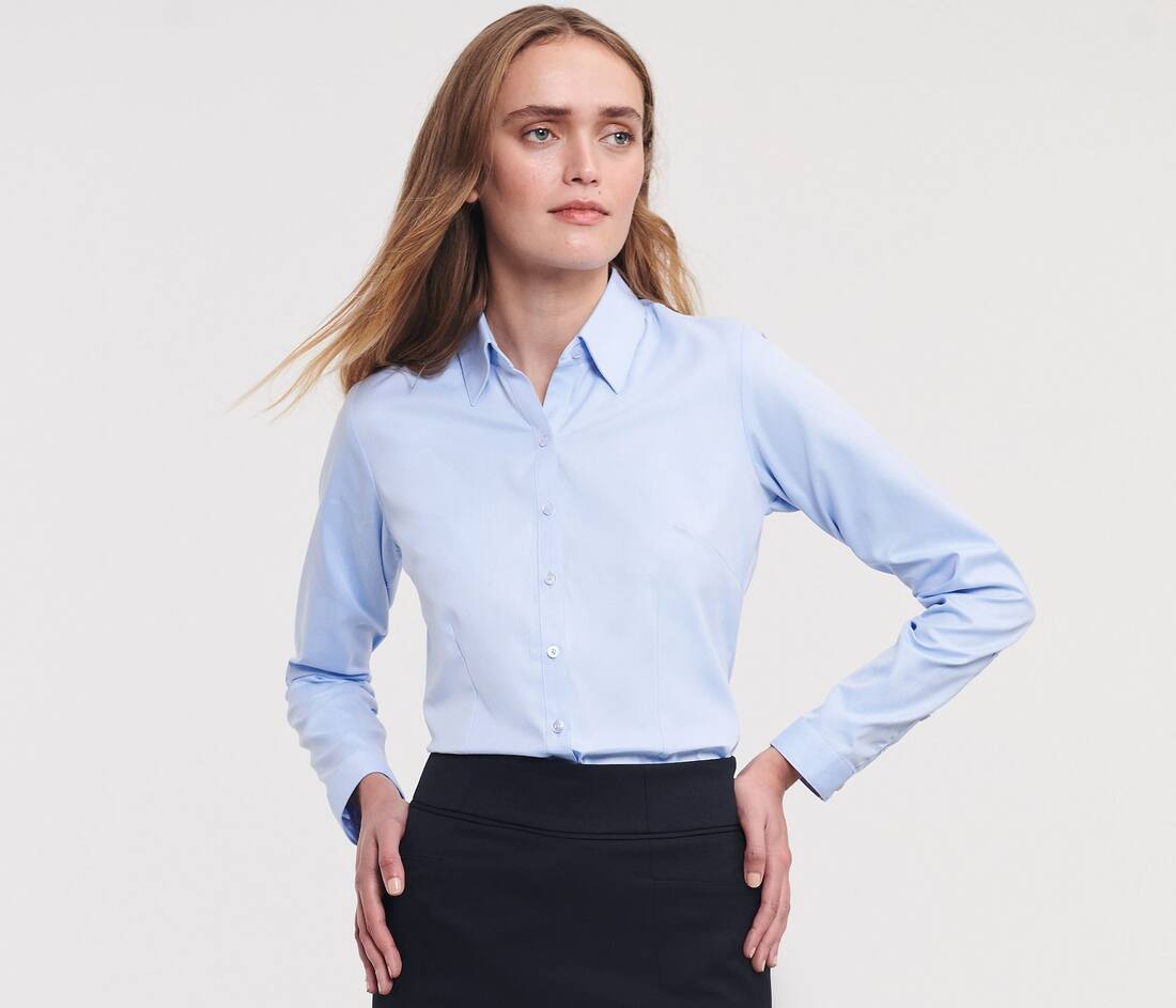Ladies` LS Herringbone Shirt - R-962F-0(769.00)