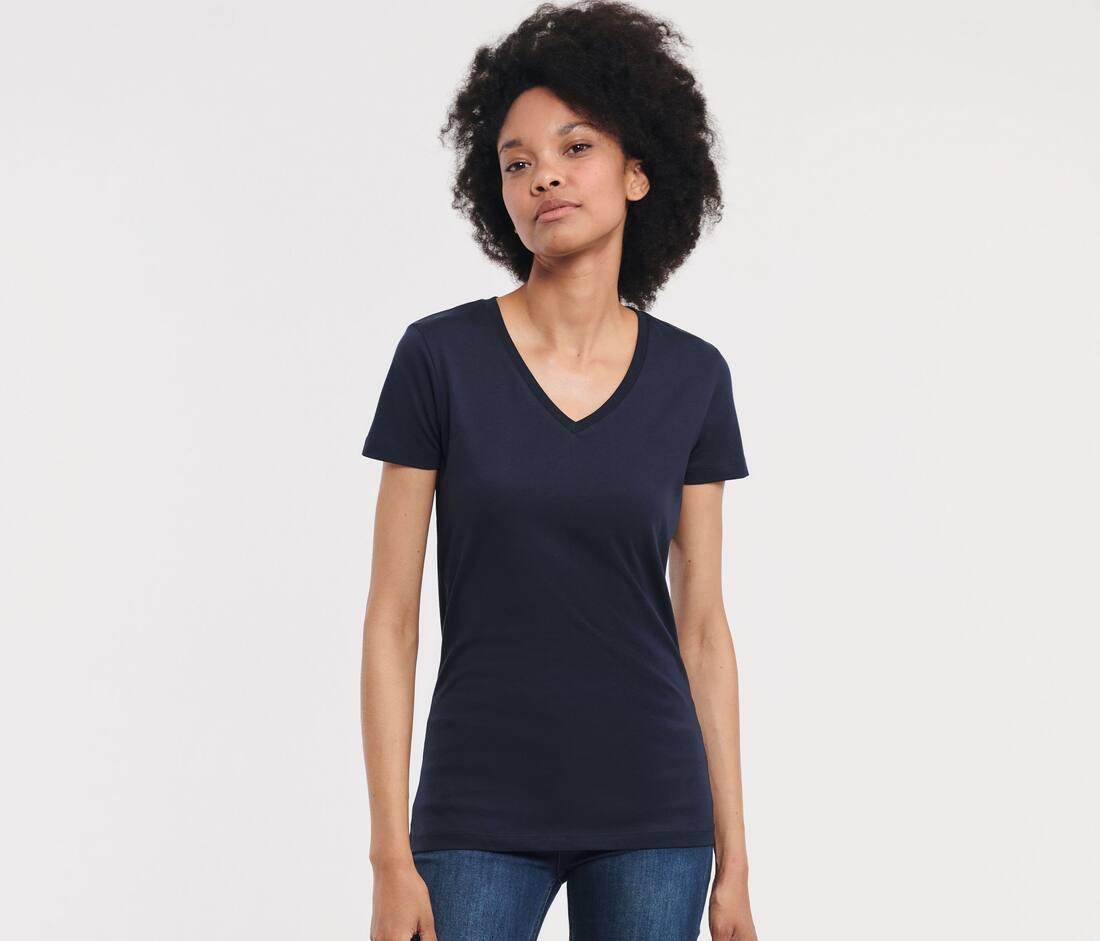 Ladies` Pure Organic V-Neck Tee - R-103F-0(124.00)