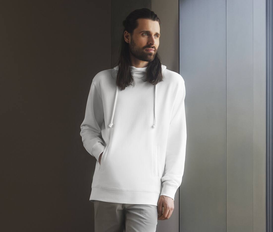 Pure Organic High Collar Hooded Sweat - R-209M-0(209.00)