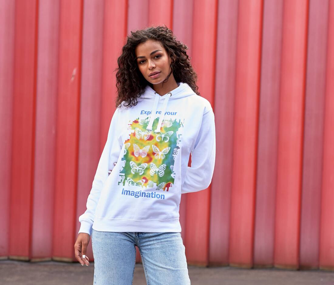 Sudadera con estampado épico y capucha - JH011