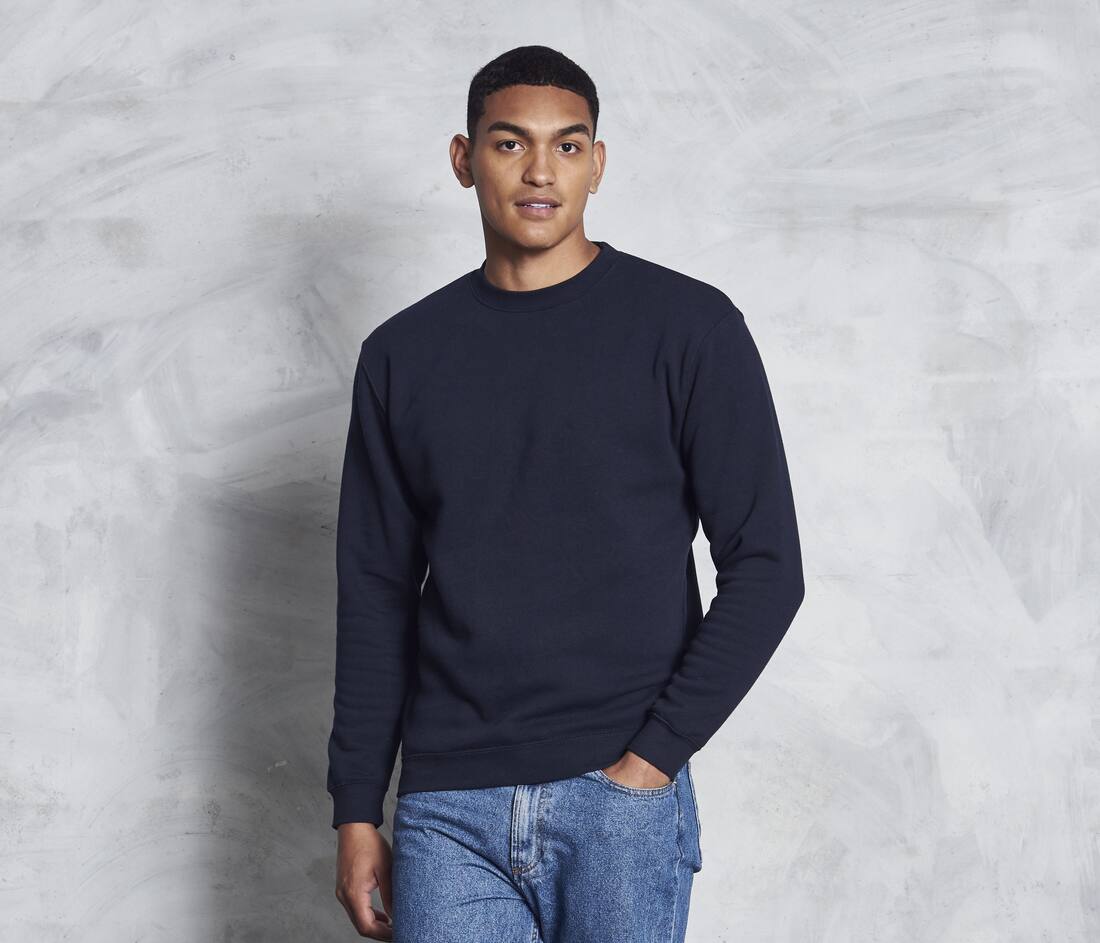 Sudadera orgánica cuello redondo - JH230