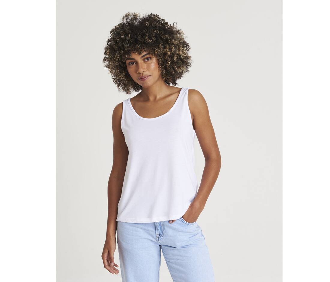 Camiseta sin mangas tri-blend para mujer - JT017