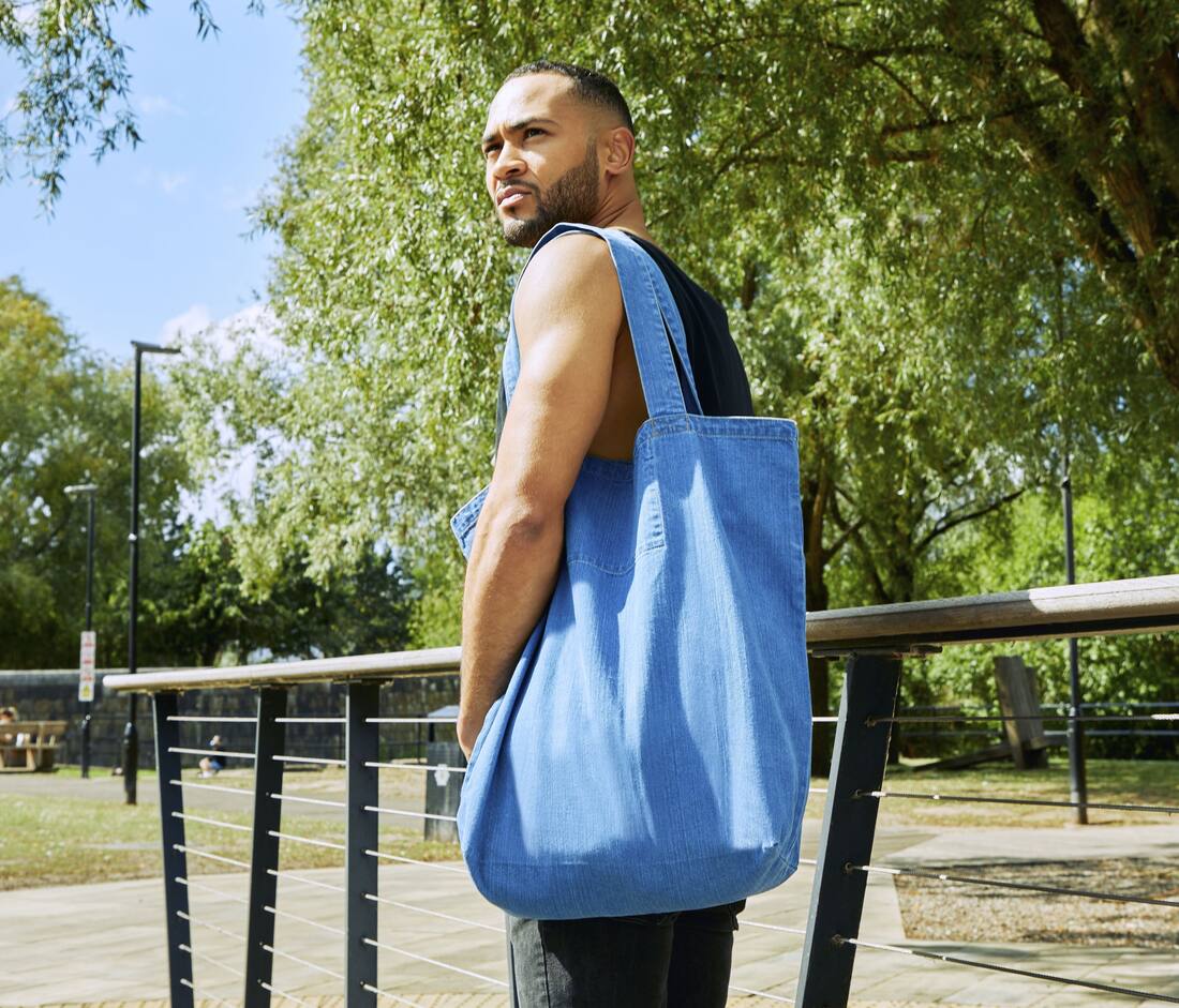 Bolsa grande de compras vaquera - M196