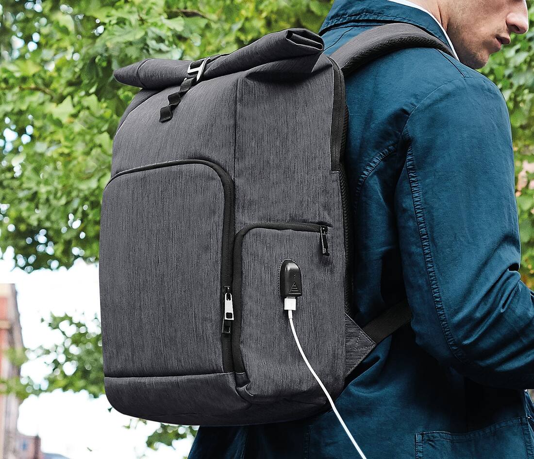 Mochila Roll-Top Q-Tech Charge - QD995 (089.30)