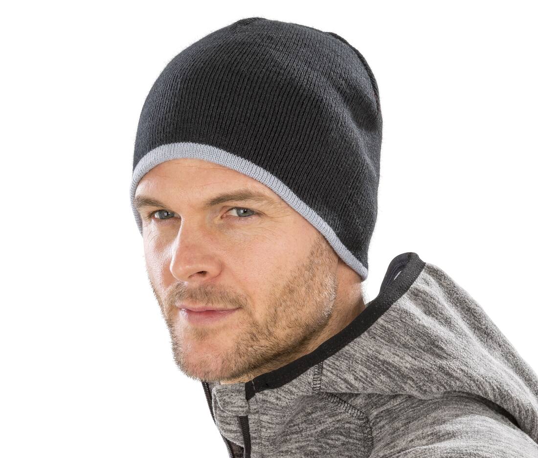 Gorro de punto contrastado RC046X -