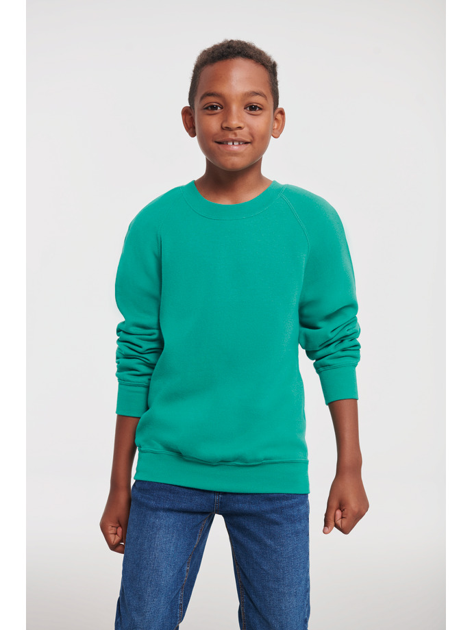 Sudadera clásica manga raglán infantil