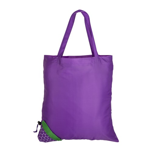 BOLSA PLEGABLE DE ASA LARGA de POLIESTER (190Tgr) 41X43cm.