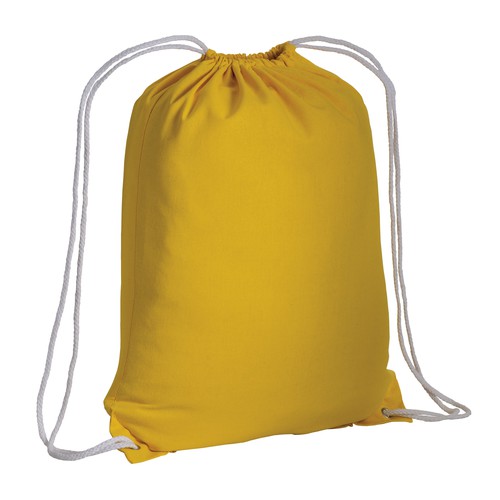MOCHILA DE CUERDAS BLANCAS de ALGODÓN (135gr) 36X46cm.