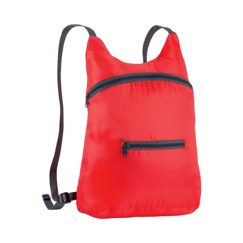 MOCHILA PLEGABLE de POLIESTER (210Tgr) 41X36X13cm.