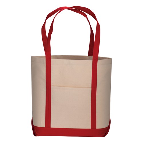 Bolsa con fuelle a la base de algodón natural