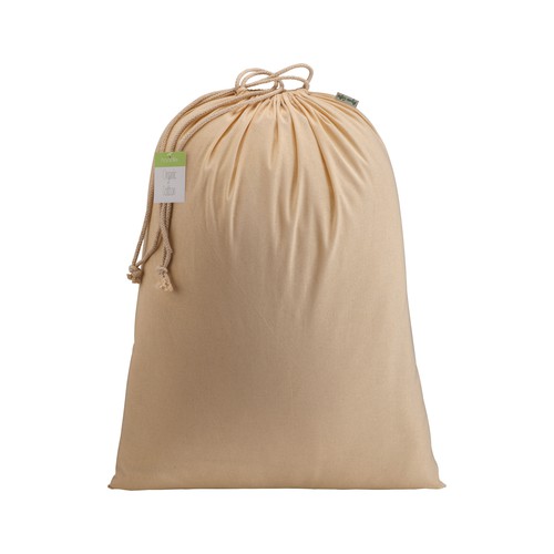 BOLSO EN ALGODON ORGANICO CON CORDON 40X50CM