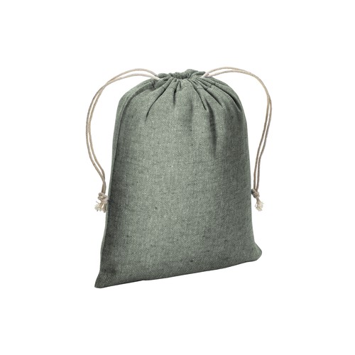 BOLSA CON CUERDAS de ALGODÓN RECICLADO (150gr) 15X20cm.