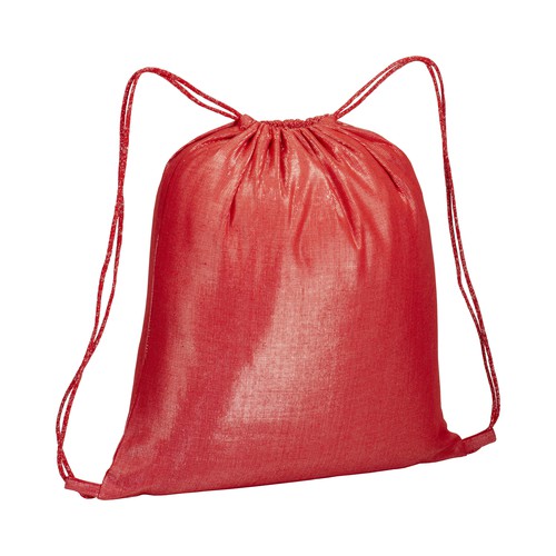 MOCHILA DE CUERDAS de POLIALGODÓN (150gr) 37X41cm.