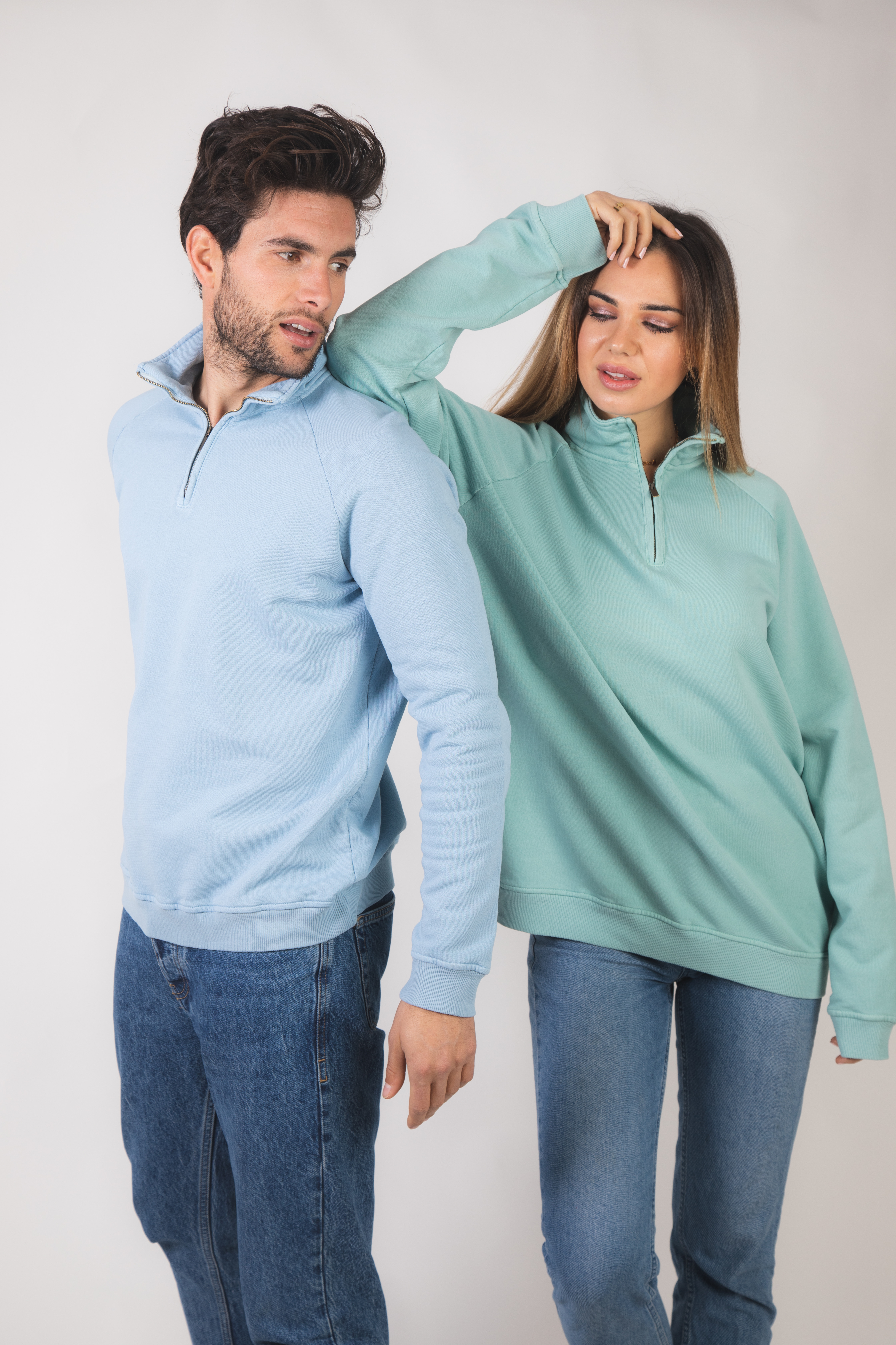 Zion - sudadera media cremallera 350 gr.