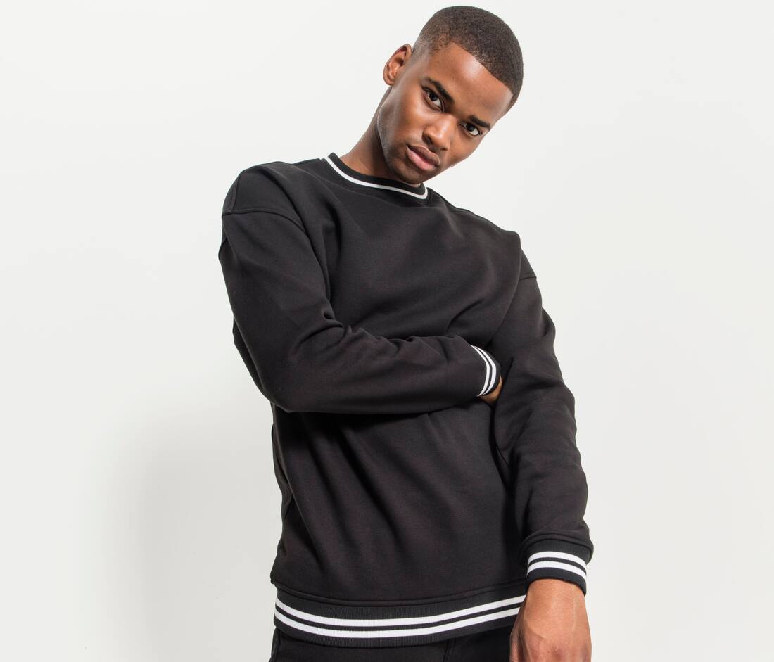 Sudadera de rayas en contraste - BY104