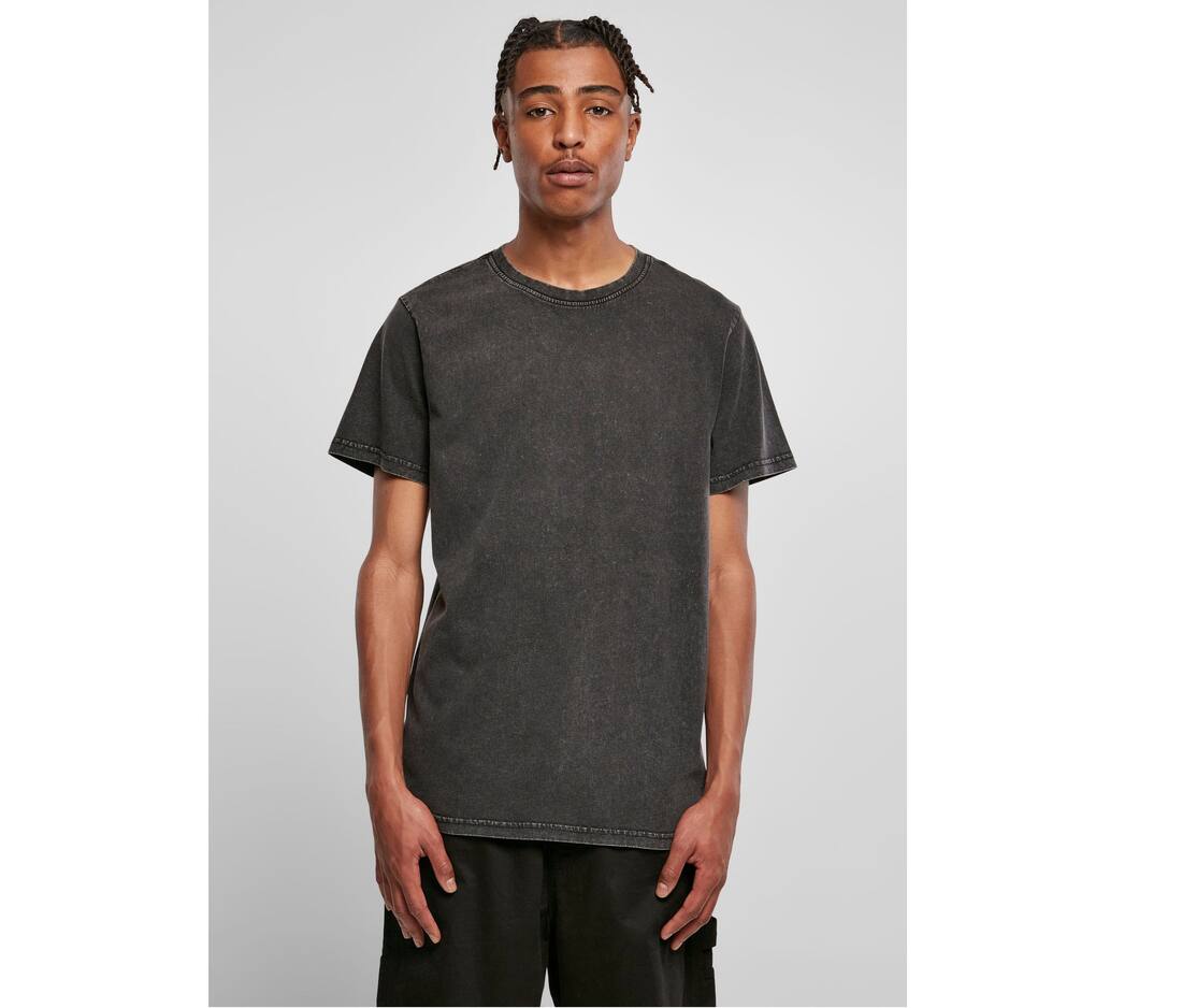 Acid Washed Round Neck Tee - BY190 ( 109.39)
