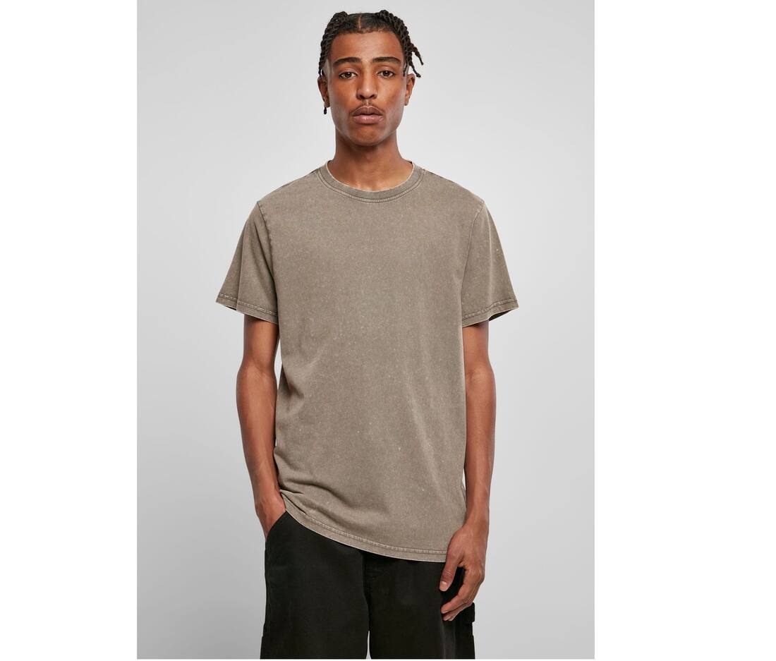 Acid Washed Round Neck Tee - BY190 ( 109.39)