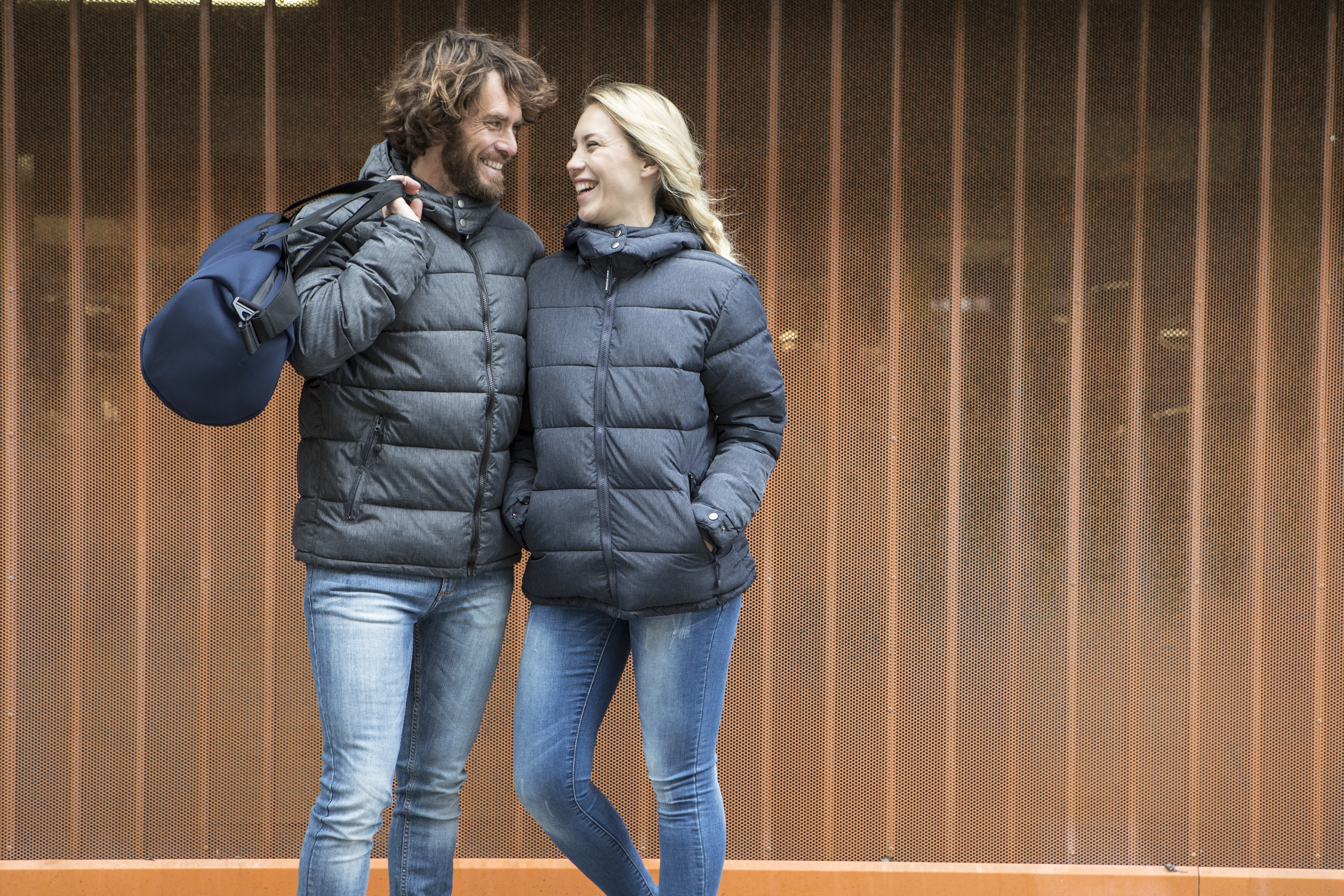 Chaqueta de plumón jaspeada para hombre " HUDSON " - PK575