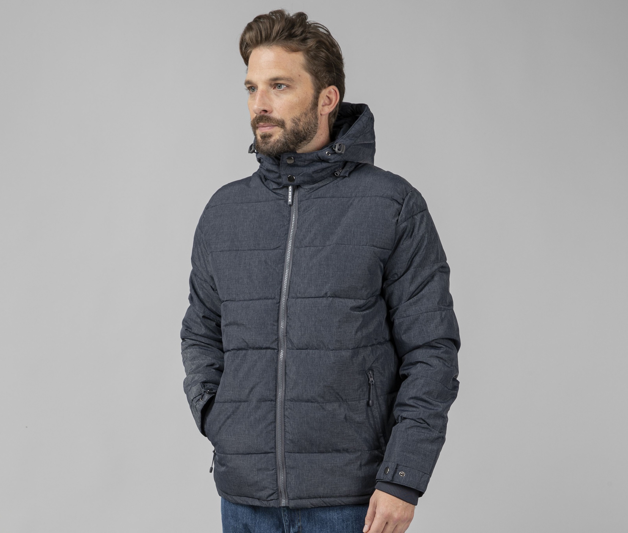 Chaqueta de plumón jaspeada para hombre " HUDSON " - PK575