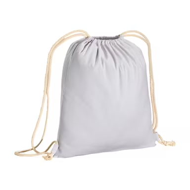 Mochila de algodón de 180 g/m², con cierre de cordón