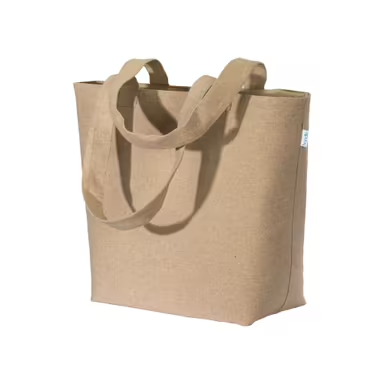 Bolsa con fuelle de algodón reciclado, 280 g/m²