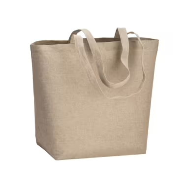Bolsa de algodón reciclado, 120 g/m², con laminado de polipropileno (