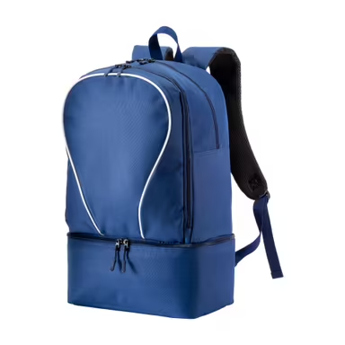 Mochila deportiva de poliéster 600D, compartimento acolchado para calzado.