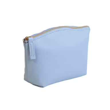 Estuche de belleza multiusos de PU saffiano de grano fino