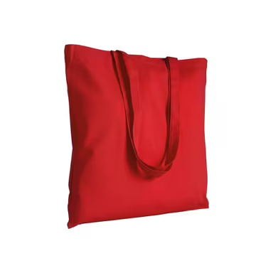 Bolsa shopper de color liso en algodón reciclado de 140 g/m2. Certificado G