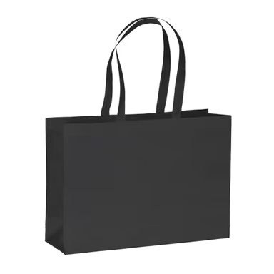 Bolsa shopper fabricada en PET reciclado de 100 g/m2 (TNT R-PET) termosella