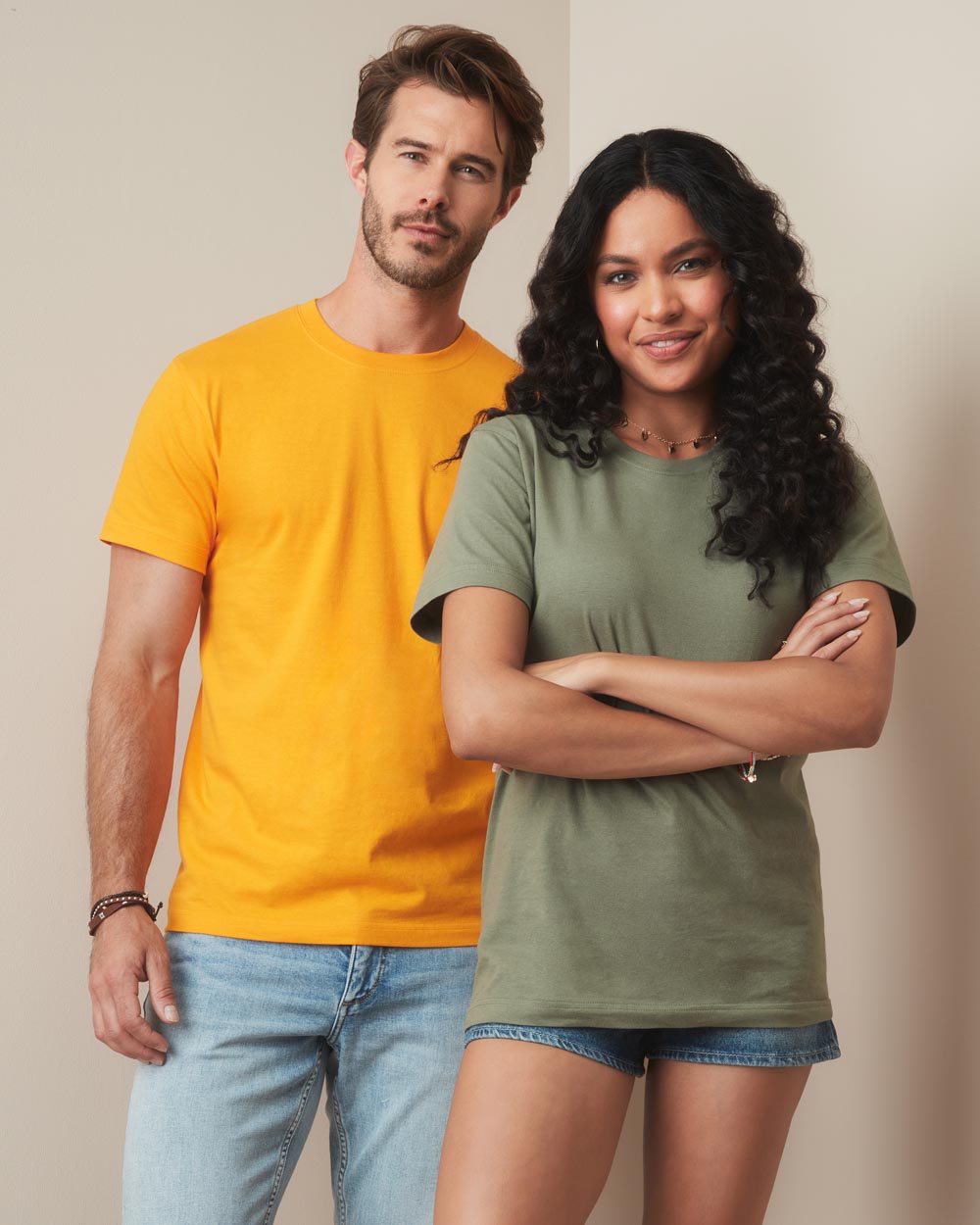 Classic-T Crew Neck Camiseta con cuello redondo para hombres y mujeres