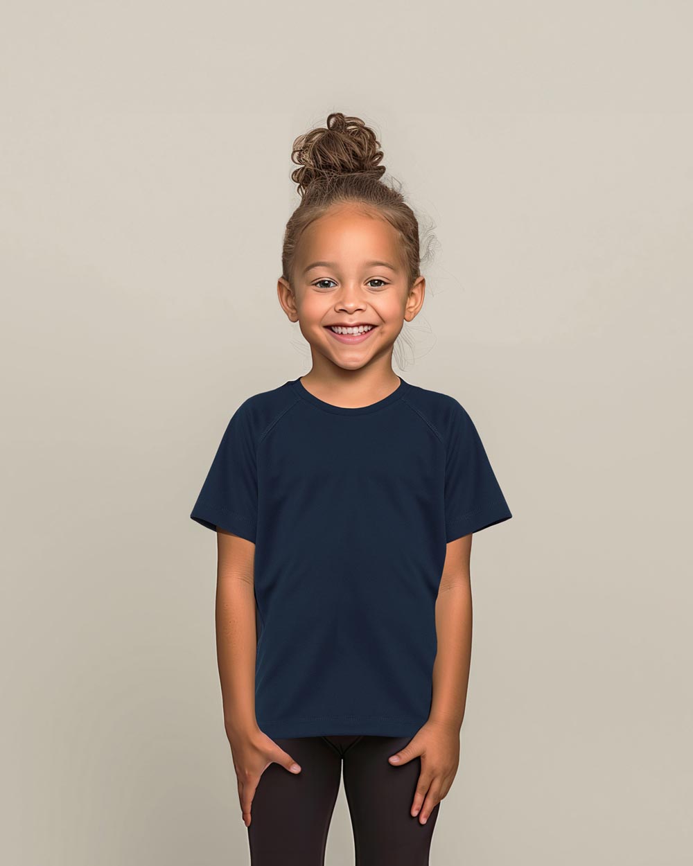 Active 140 Raglan Camiseta con cuello redondo para niños (015.05)