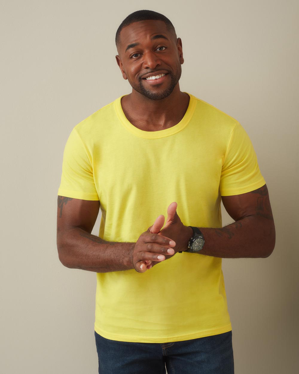 Ben Crew Neck Camiseta con cuello redondo para hombres (148.05)