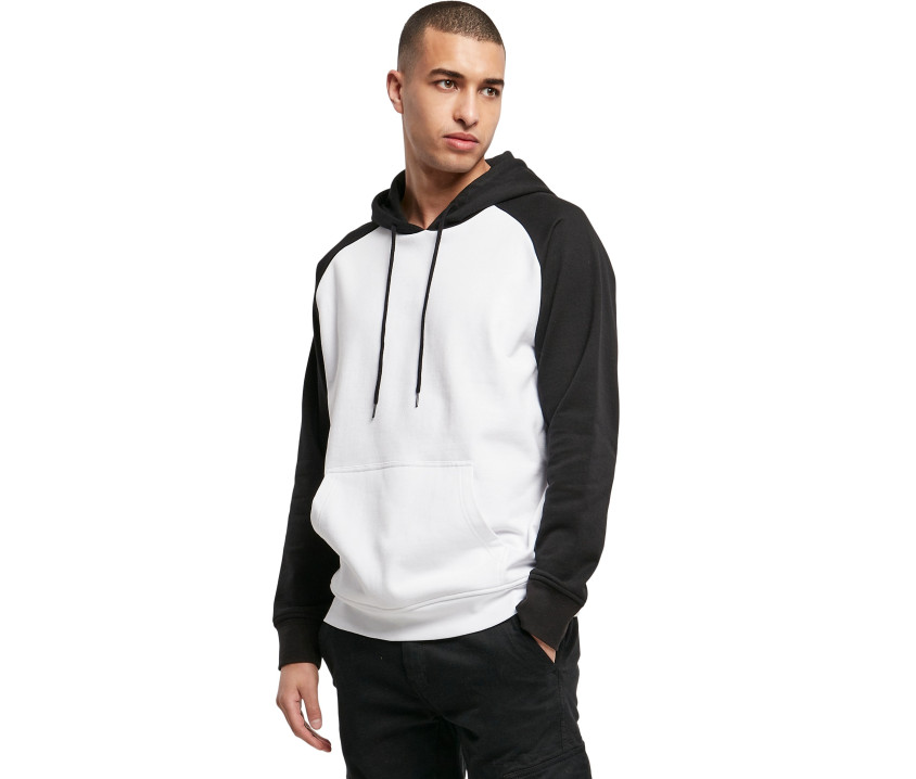 Sudadera con capucha y mangas en contraste - BYB005