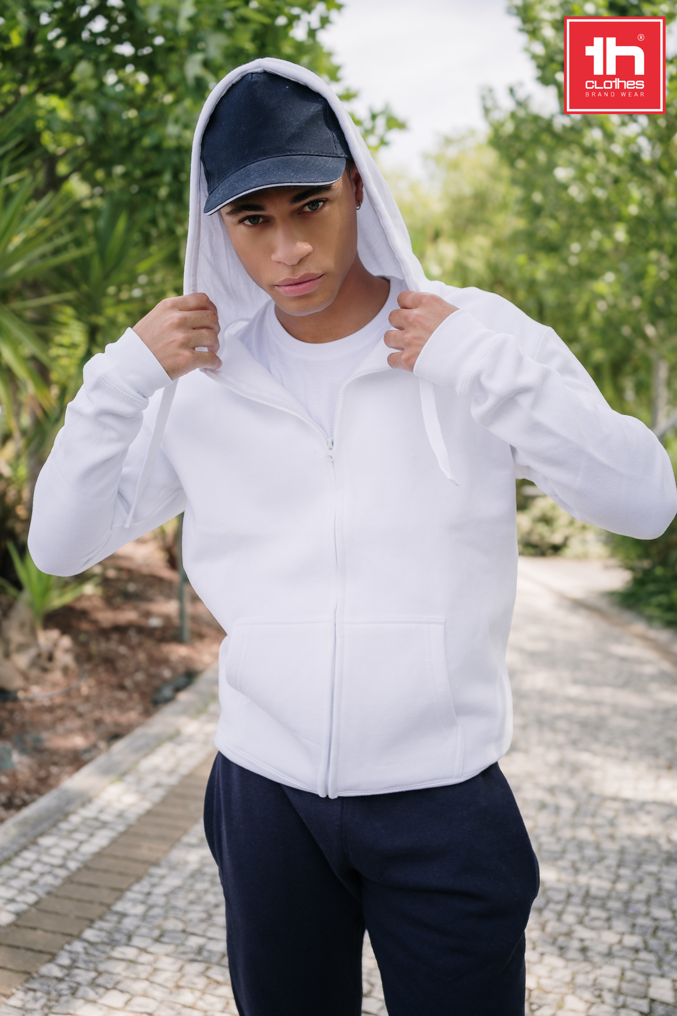 AMSTERDAM - Sudadera con capucha y cremallera completa para niños