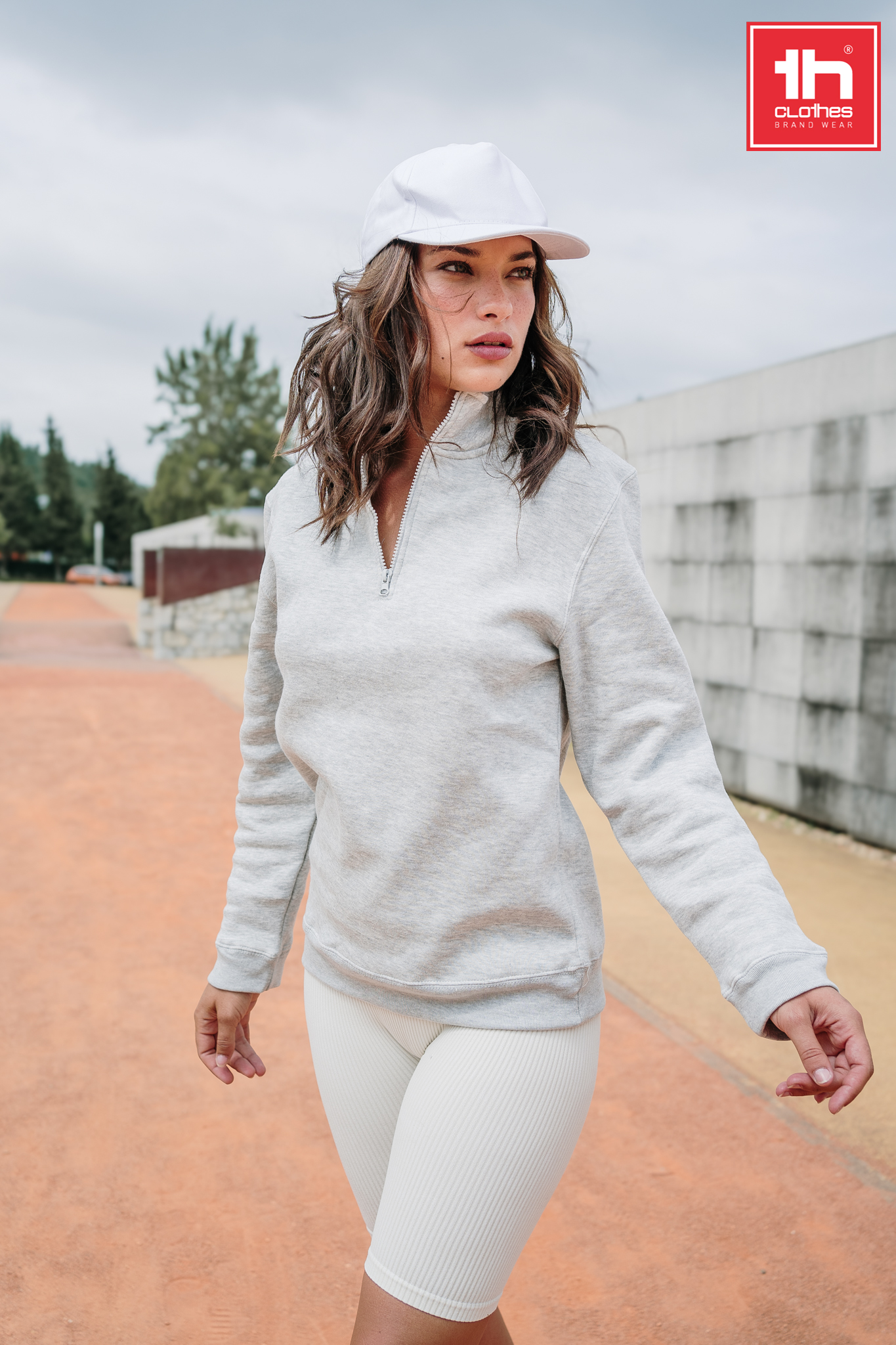 BUDAPEST - Sudadera unisex con cremallera de 1/4