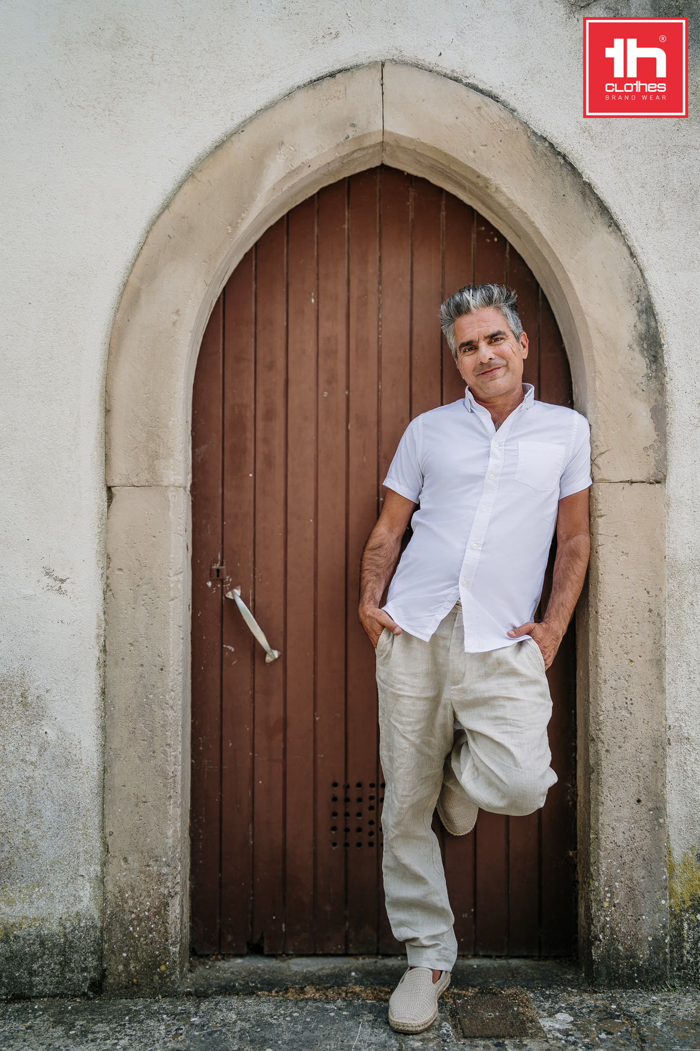 LONDON - Camisa Oxford de manga corta para hombre