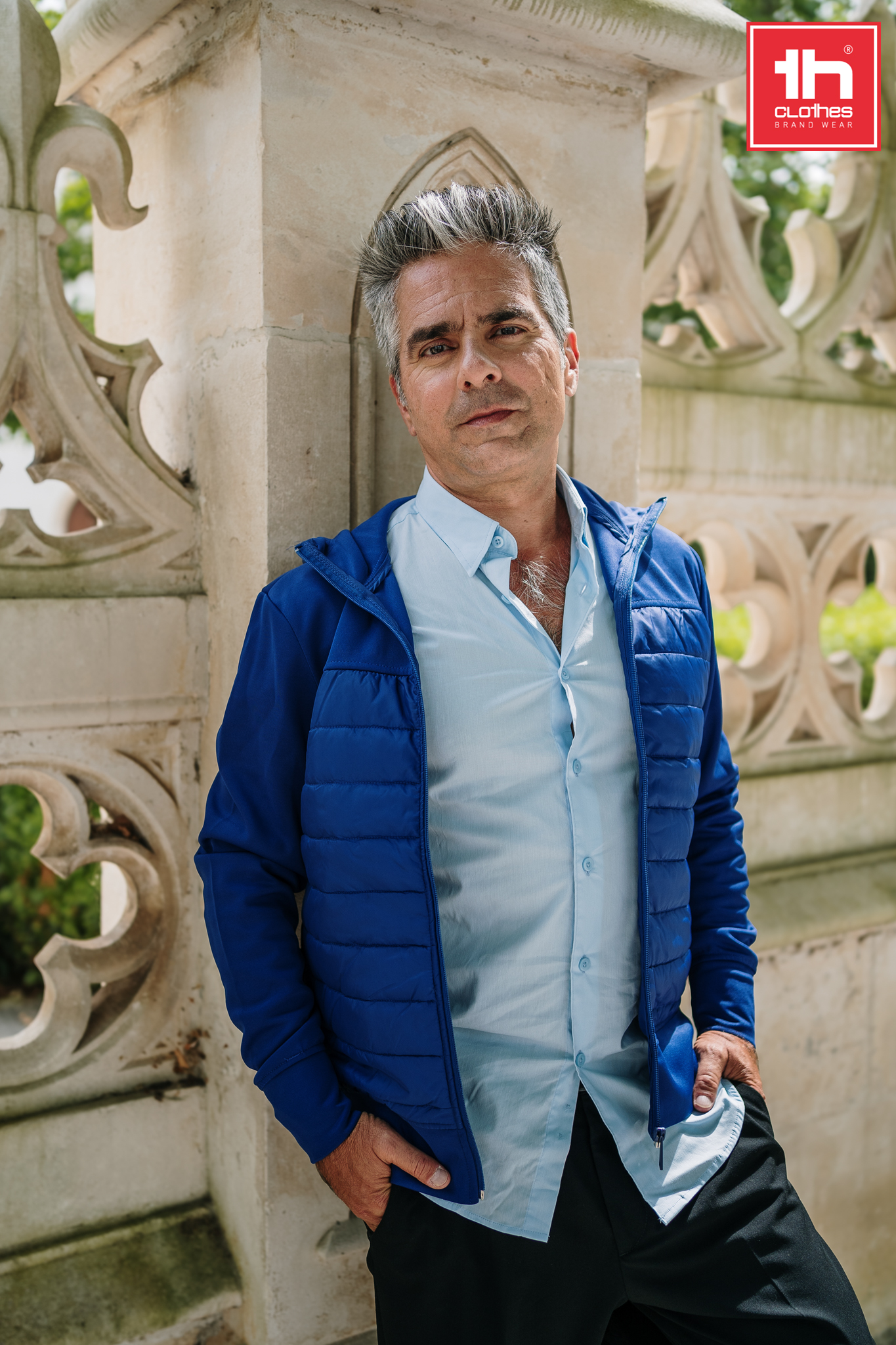 SKOPJE - Chaqueta con capucha y cremallera completa para hombre