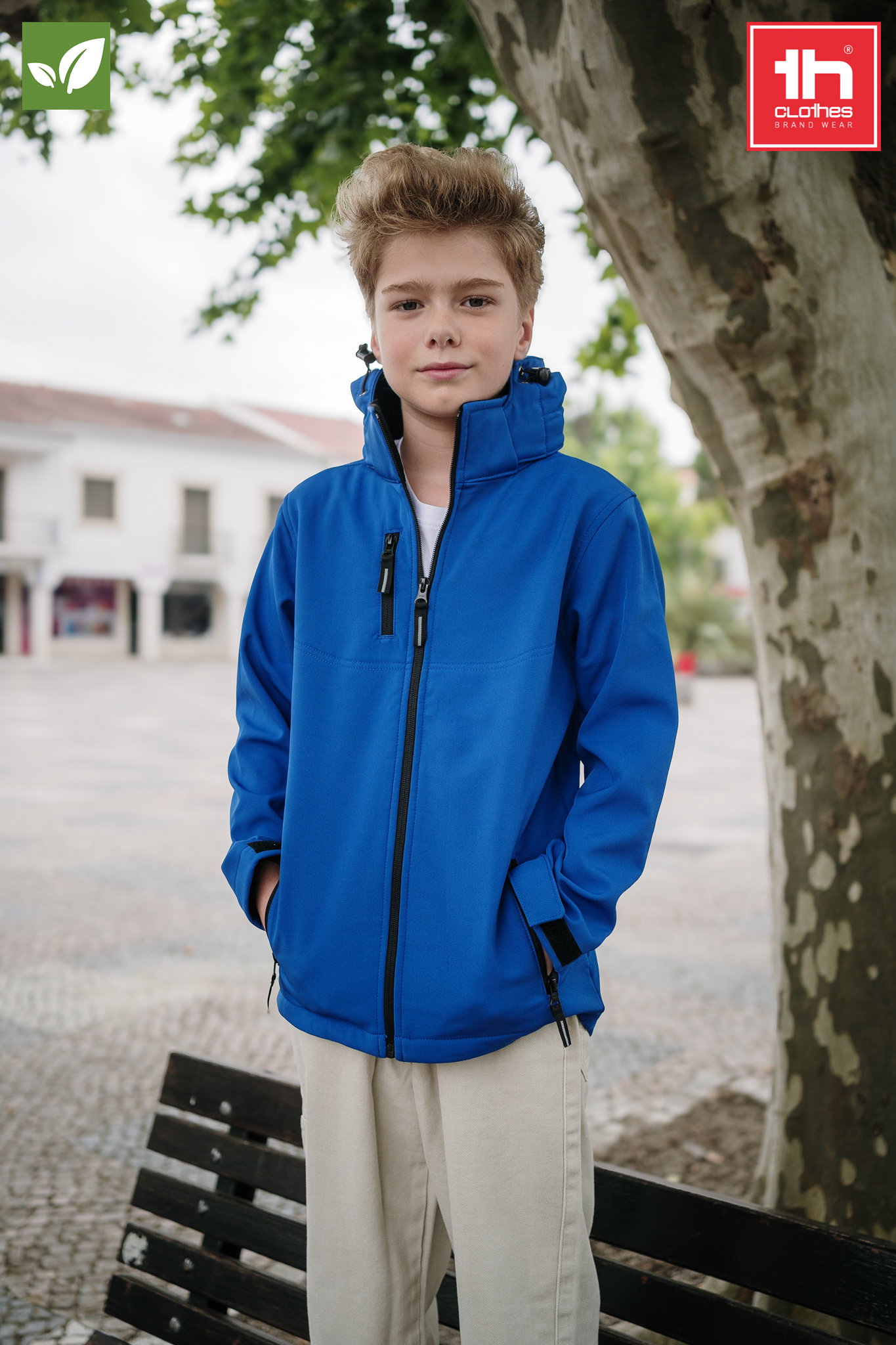 ZAGREB KIDS - Softshell para niños con capucha extraíble