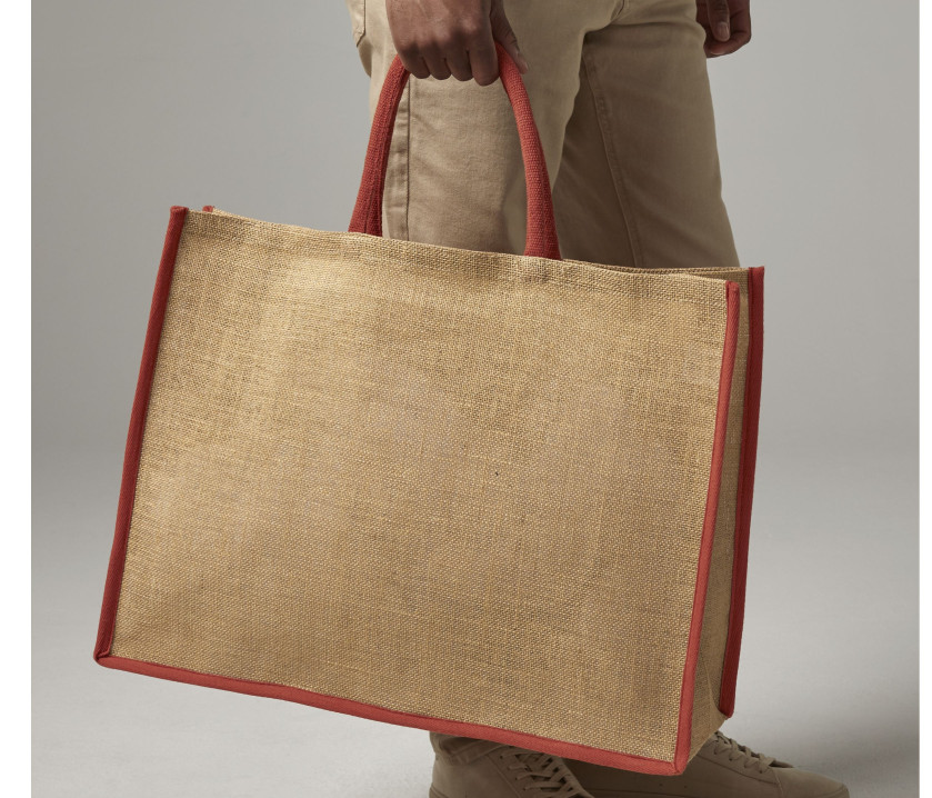 Bolsa shopper de yute natural almidonado Market - W475 (939.28)