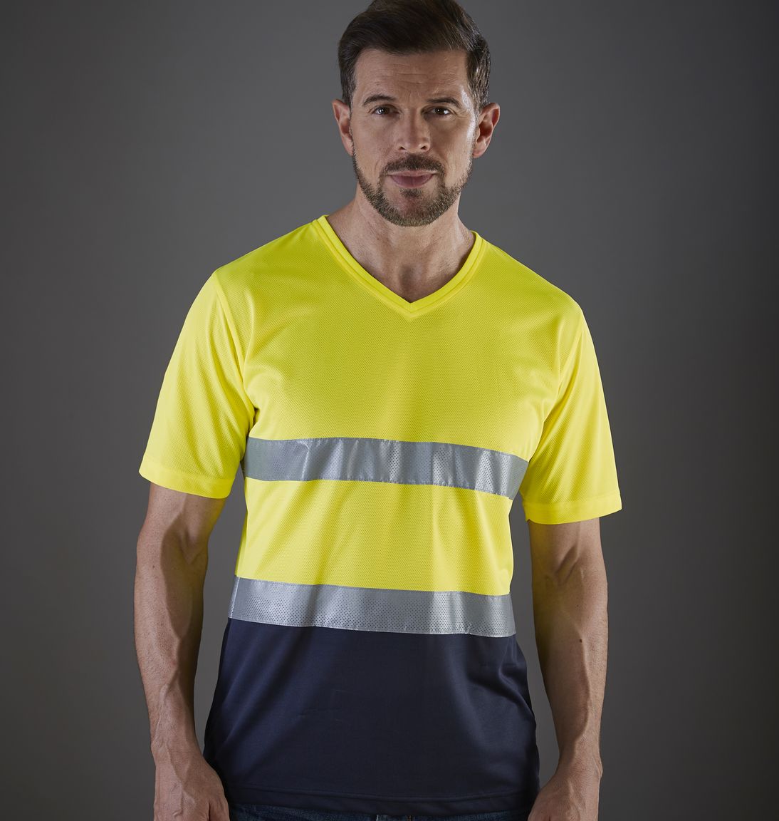 Camiseta cuello V Fluo HVJ910 - ( 178.77)