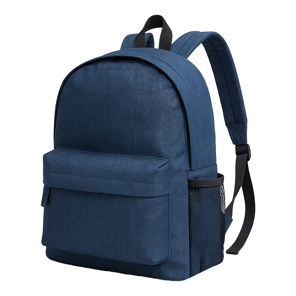 MOCHILA CLASICA de POLIESTER BICOLOR (gr) 28X42X10cm.