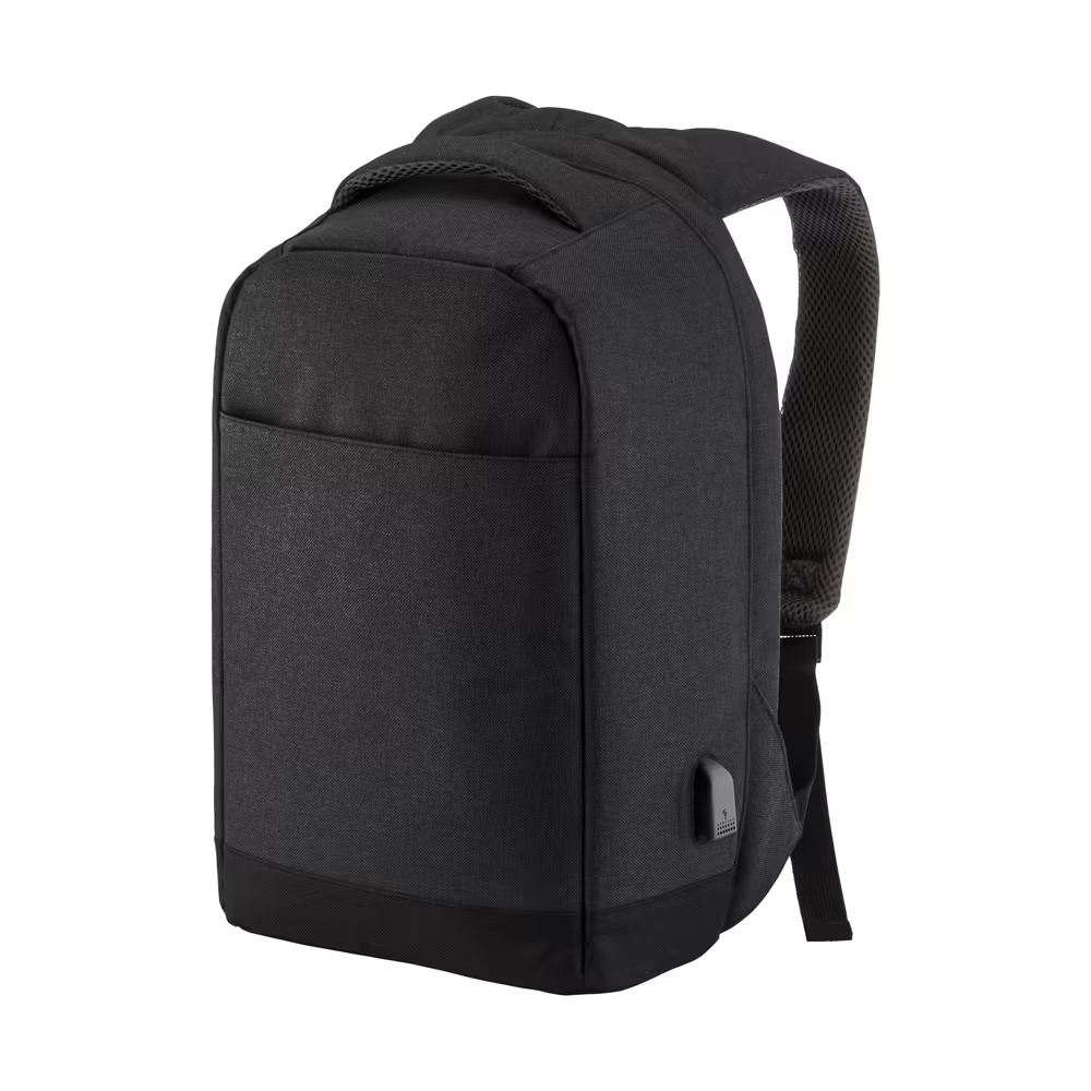 MOCHILA CON CONEXIÓN USB Y PARA PORTATIL DE 15" de POLIESTER (660Dgr) 28X40