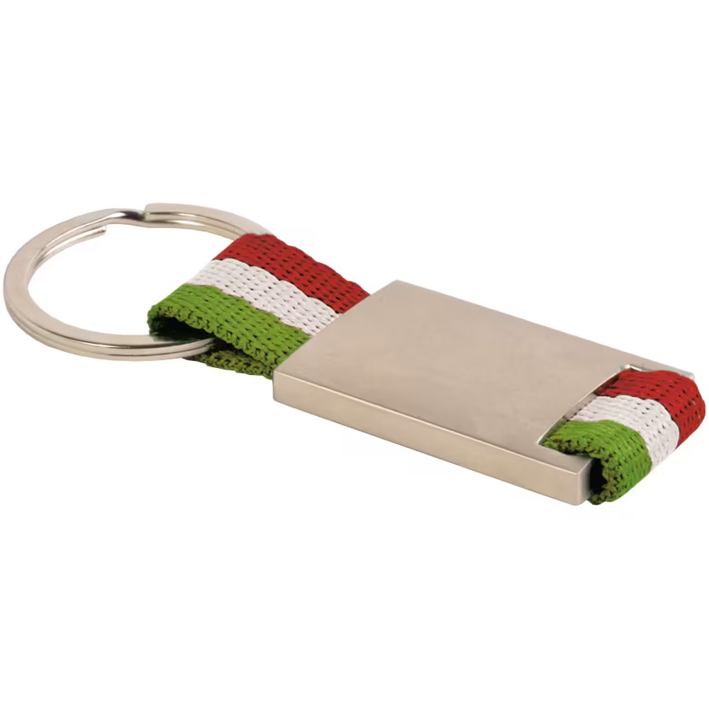 Llavero de metal con tira de nylon (8,7 X 3,5 X 5 CM)